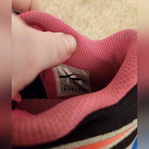 Girls Black Pink Nike Tennis Shoes Sneaker Size 13 C Toddlers - Picture 6 of 6